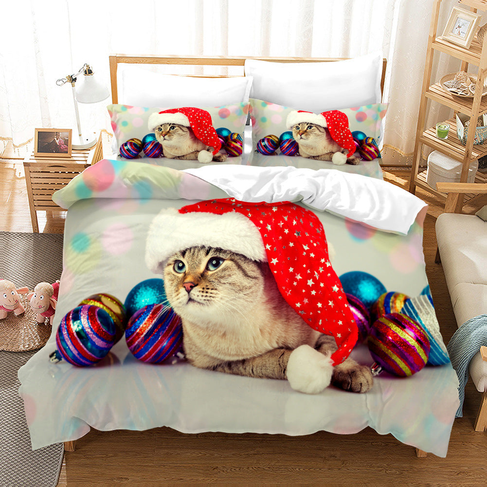 HKM-000275 Thickened Twill Christmas Decor Fabric in Polyester Fiber with Hand-Measured Variations