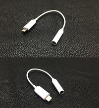 HKM-000339 Lightning to 3.5mm Headphone Adapter for iPhone - 0.2M Length, Plug and Play TPU Rubber Connector
