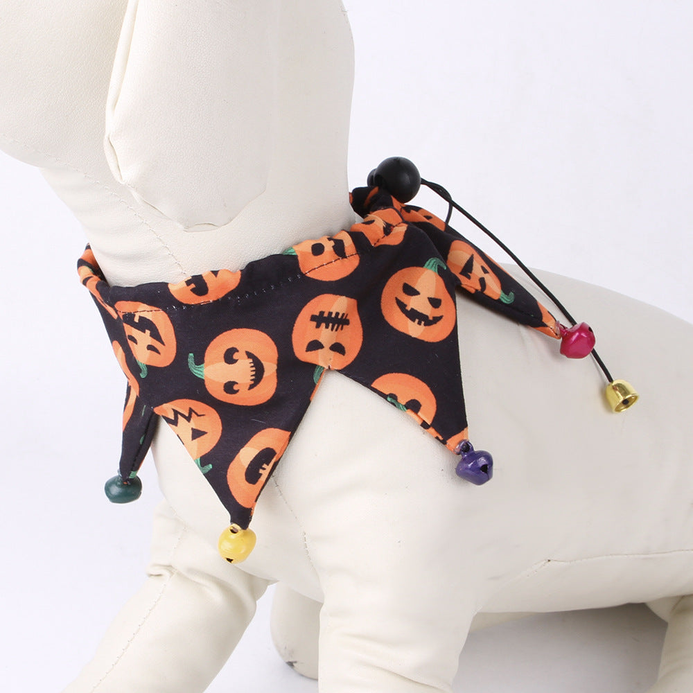 HKM-000467 Halloween Cat Hat and Scarf Set in Various Colors and Patterns