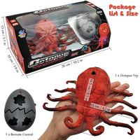 HKM-000595 Remote Control Infrared Crawling Octopus Toy with Light, Battery Operated, 20M Range, Suitable for Ages 2 and Up