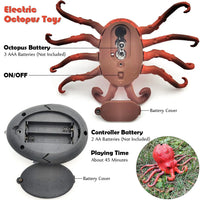 HKM-000595 Remote Control Infrared Crawling Octopus Toy with Light, Battery Operated, 20M Range, Suitable for Ages 2 and Up
