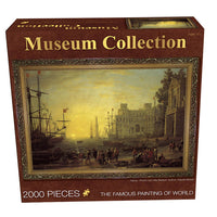 HKM-000659 2000-Piece Jigsaw Puzzle Featuring Famous Oil Paintings - World-Class Art Collection