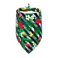 HKM-000659 Pet Triangle Drool Towel - Summer Fruit Patterns for Dogs in Various Colors