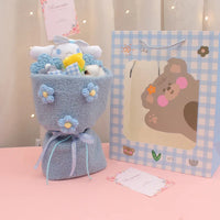 HKM-000787 Korean Cartoon Plush Doll Bouquet with PP Cotton Filling, 10cm-100cm, Cute Soft Toy for All Ages
