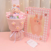 HKM-000787 Korean Cartoon Plush Doll Bouquet with PP Cotton Filling, 10cm-100cm, Cute Soft Toy for All Ages