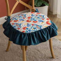 HKM-000851 Four Seasons Cotton Fleece Print Seat Cushion - 45x45 cm in Various Colors