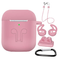 HKM-000851 Silicone Protective Cover Set for AirPods with Anti-Lost Rope and Accessories