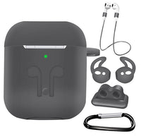 HKM-000851 Silicone Protective Cover Set for AirPods with Anti-Lost Rope and Accessories