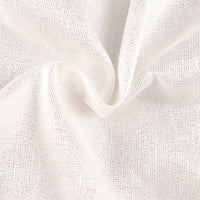 HKM-001235 48-Inch Non-Woven Linen Christmas Tree Skirt with Snowflake Design