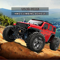 HKM-001363 1:14 Scale 4WD Remote Control Off-Road SUV - High Speed Electric Rock Climbing Vehicle