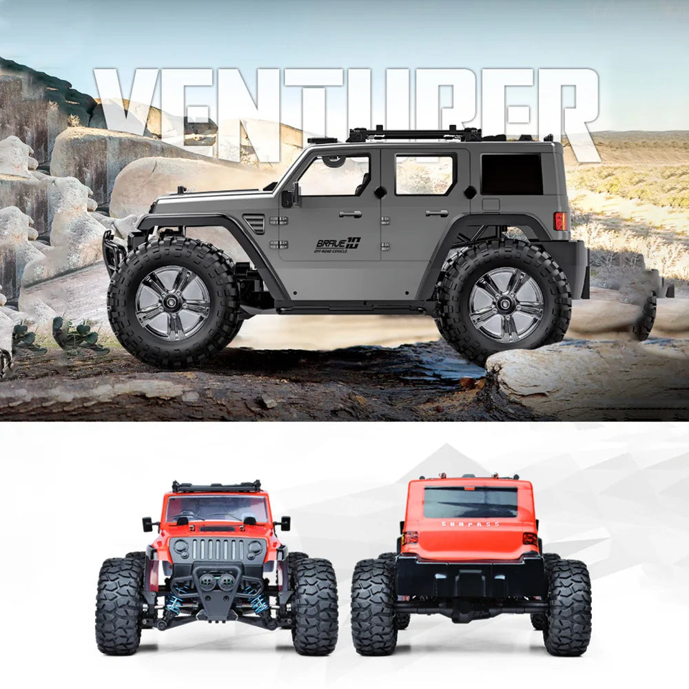 HKM-001363 1:14 Scale 4WD Remote Control Off-Road SUV - High Speed Electric Rock Climbing Vehicle