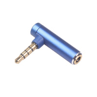 HKM-001619 3.5mm Male to Female 90 Degree Audio Adapter for Headphones and Devices
