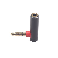 HKM-001619 3.5mm Male to Female 90 Degree Audio Adapter for Headphones and Devices
