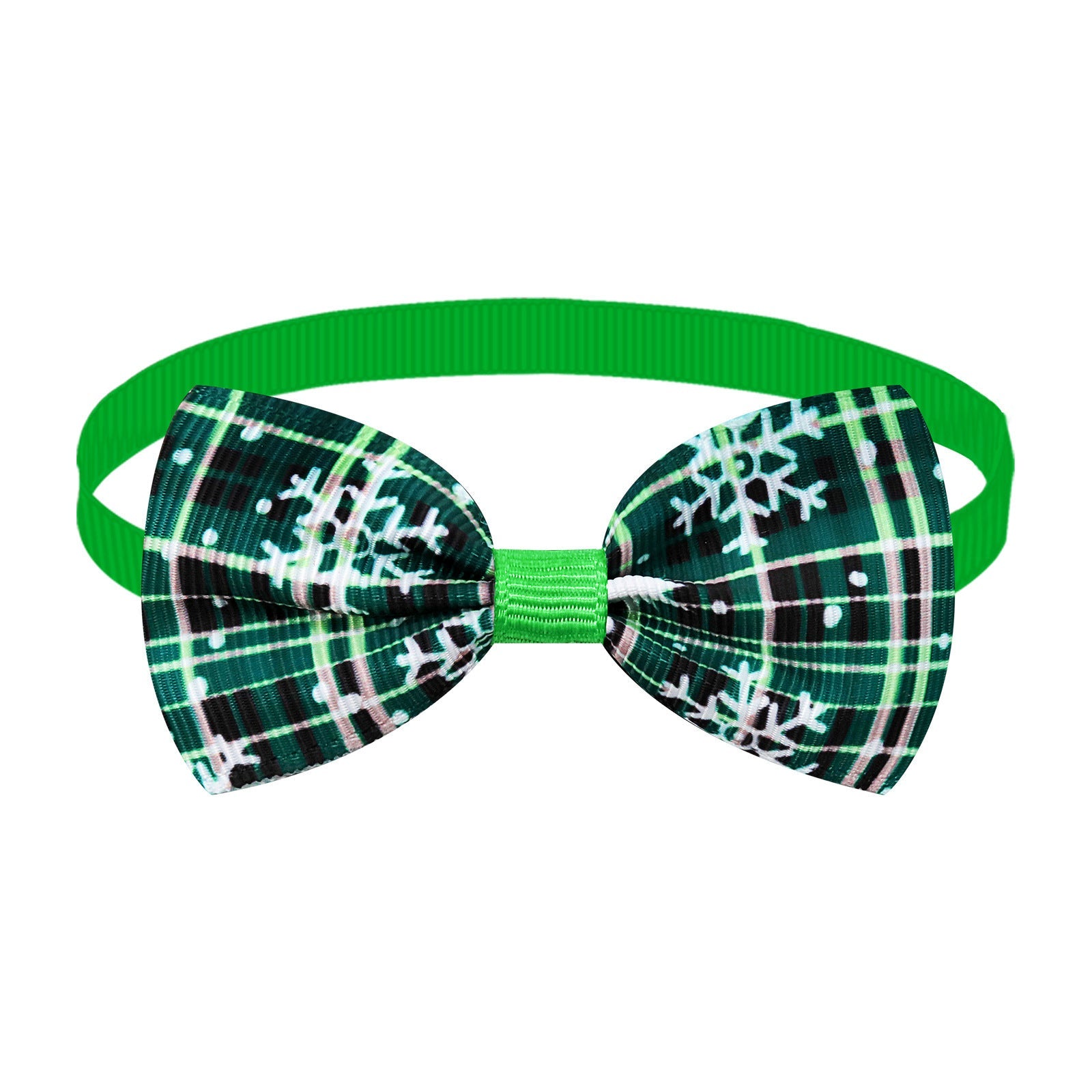 HKM-001619 Christmas Plaid Striped Bow Tie for Dogs and Cats - Multiple Colors Available