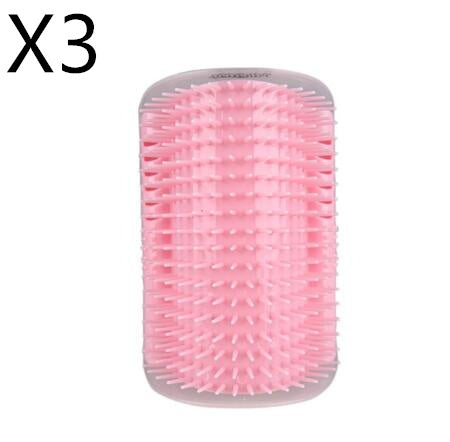 HKM-001811 Cat Self-Grooming Brush with Cat Mint Attraction - Durable Plastic Design, Easy to Clean