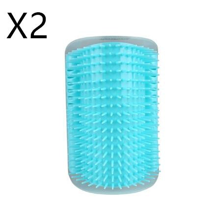 HKM-001811 Cat Self-Grooming Brush with Cat Mint Attraction - Durable Plastic Design, Easy to Clean