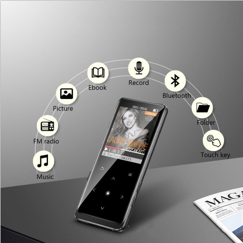 HKM-001811 Compact Touchscreen E-Book Player with 16GB Storage and 72-Hour Battery Life