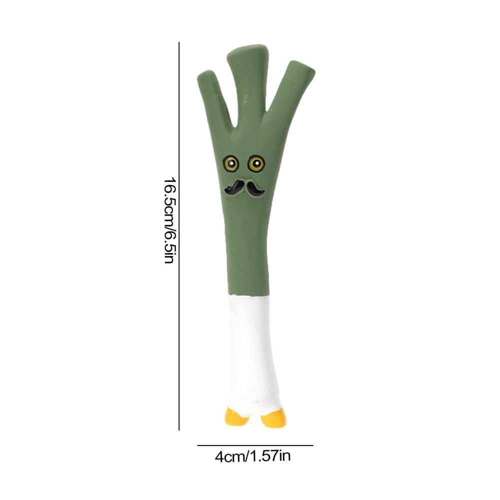 HKM-001875 Cute Vegetable Dog Chew Toy - Cartoon Onion & Eggplant Teething Latex Toy for Puppies