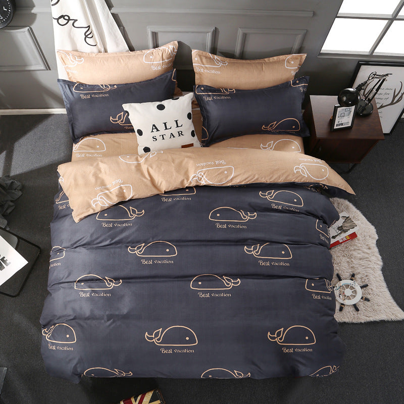 HKM-001939 Removable Washable Cotton Quilt for Double Bed - Students Dormitory Winter Quilt in Various Colors