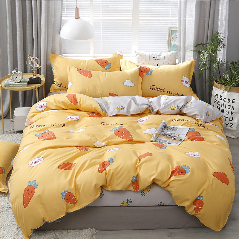HKM-001939 Removable Washable Cotton Quilt for Double Bed - Students Dormitory Winter Quilt in Various Colors