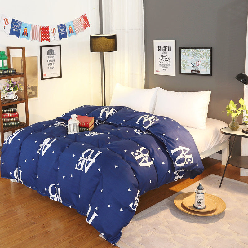 HKM-001939 Removable Washable Cotton Quilt for Double Bed - Students Dormitory Winter Quilt in Various Colors