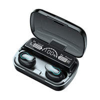 HKM-002003 F9 Smiley Mini TWS Bluetooth Headset with Battery Display and Voice Control