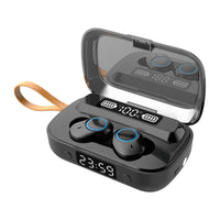 HKM-002003 F9 Smiley Mini TWS Bluetooth Headset with Battery Display and Voice Control