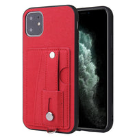 HKM-002195 Versatile PU Mobile Phone Case for iPhone and Samsung – Solid Color Back Cover