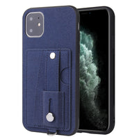 HKM-002195 Versatile PU Mobile Phone Case for iPhone and Samsung – Solid Color Back Cover