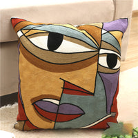 HKM-002323 Cartoon Embroidered Pillowcase with Unique Designs in Cotton and PP Cotton Filling
