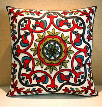 KTX-002323 Cartoon Embroidered Pillowcase with Unique Designs in Cotton and PP Cotton Filling