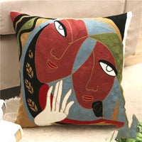 HKM-002323 Cartoon Embroidered Pillowcase with Unique Designs in Cotton and PP Cotton Filling