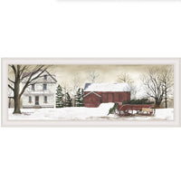 HKM-002387 Framed Print of Christmas Trees for Sale by Billy Jacobs, Ready to Hang in White Frame