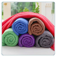 HKM-002515 Large Thick Microfiber Fleece Towel for Efficient Car Wiping – 450g in Multiple Colors