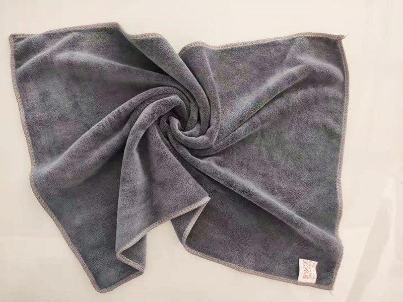 HKM-002515 Large Thick Microfiber Fleece Towel for Efficient Car Wiping – 450g in Multiple Colors