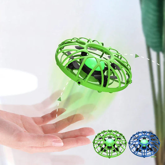 HKM-002515 Mini Induction UFO Drone Toy with Hand Sensing, Infrared Anti-collision, and Luminous Features for Indoor and Outdoor Fun