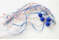 HKM-002579 Colorful Funny Cat Wand with Streamer Ribbons – 37cm & 47cm Length
