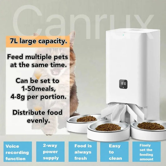 KTX-002707 Smart Automatic Pet Feeder with Adjustable Portion Control for Cats
