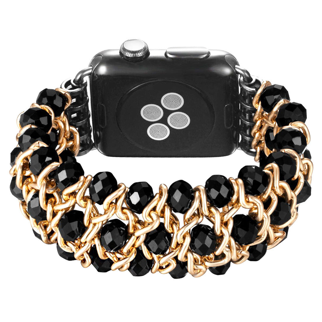 HKM-002771 Fashionable Metal Chain Bracelet with Artificial Crystal - Available in Various Colors and Sizes