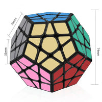 HKM-002835 Dodecahedron Speed Cube Puzzle - 3x3 Magic Cube for Kids and Adults, ABS Plastic, Unique Design