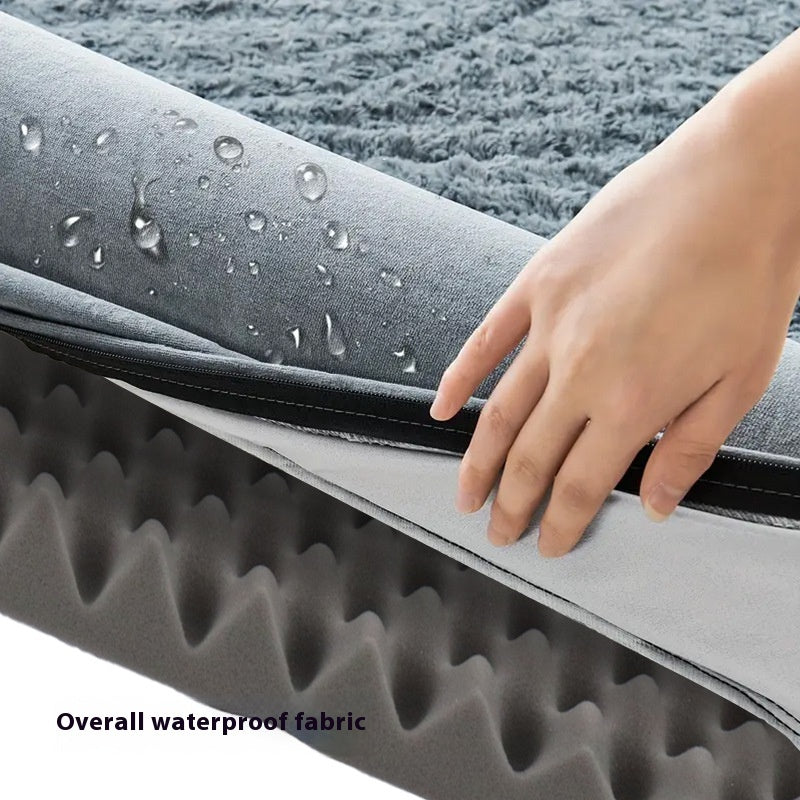 HKM-002899 Waterproof Removable Washable Pet Sofa Kennel in Light Gray, Dark Brown, and Dark Gray