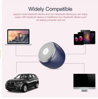 HKM-002963 Compact Bluetooth Mini Speaker with Bass Stereo Sound and AUX Input for Portable Music Playback