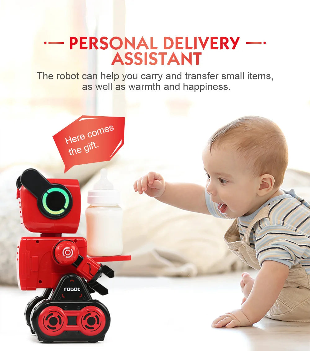 HKM-003091 Smart Programmable Robot Toy for Kids – Interactive Voice Conversations, Singing, and Dancing Functions