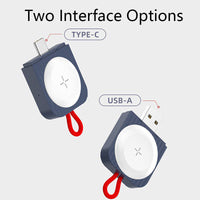 HKM-003283 Universal Wireless Charger for Apple Watch and iPhone Models, Type-C and USB-A Compatibility, Model RWC-0466