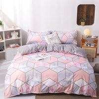 HKM-003411 Aloe Cotton Simple Style 4-Piece Bedding Set in Various Sizes