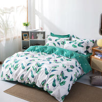 HKM-003411 Aloe Cotton Simple Style 4-Piece Bedding Set in Various Sizes