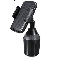 HKM-003475 360° Adjustable Car Cup Holder and Mobile Phone Mount - Model 090-080B, Eco-Friendly ABS Material, Scratch Protection
