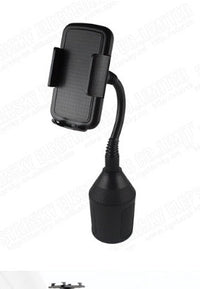 HKM-003475 360° Adjustable Car Cup Holder and Mobile Phone Mount - Model 090-080B, Eco-Friendly ABS Material, Scratch Protection