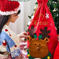 HKM-003539 Large Flannel Christmas Gift Bag for Toys and Decorations - 60x95cm