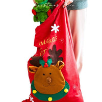 HKM-003539 Large Flannel Christmas Gift Bag for Toys and Decorations - 60x95cm